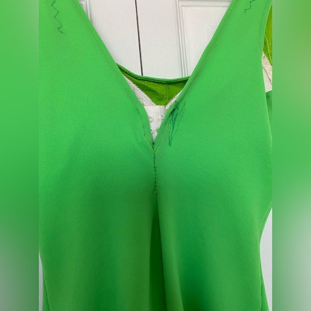 1960s/50s One Piece Lime Green Swimsuit - Picture 6 of 10